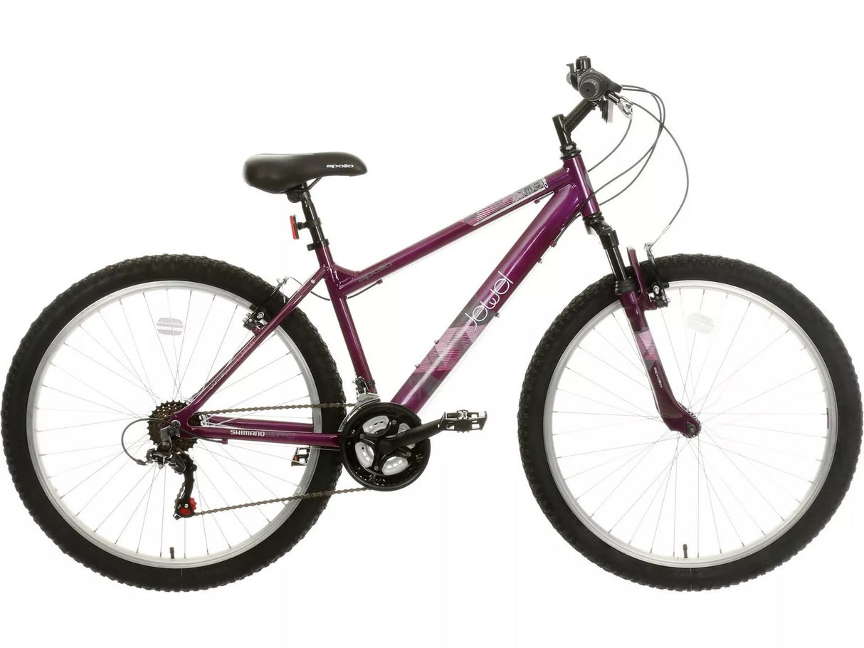 Apollo Jewel Womens 18-Speed Mountain Bike - Small 14'' Frame - Purple