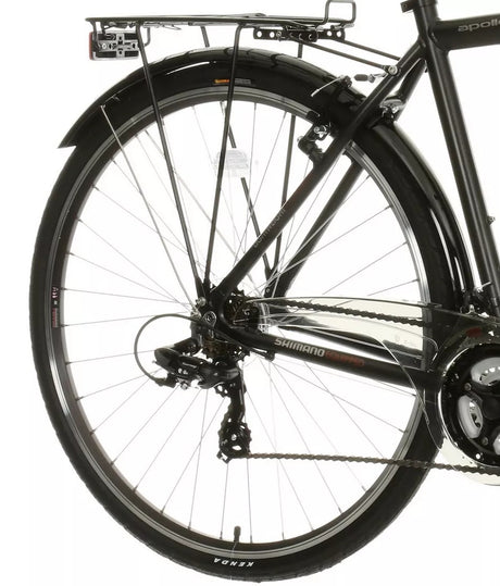 Apollo Belmont Mens 21-Speed 700c Lightweight Hybrid Bike - Black - Large