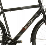 Apollo Belmont Mens 21-Speed 700c Lightweight Hybrid Bike - Black - Large