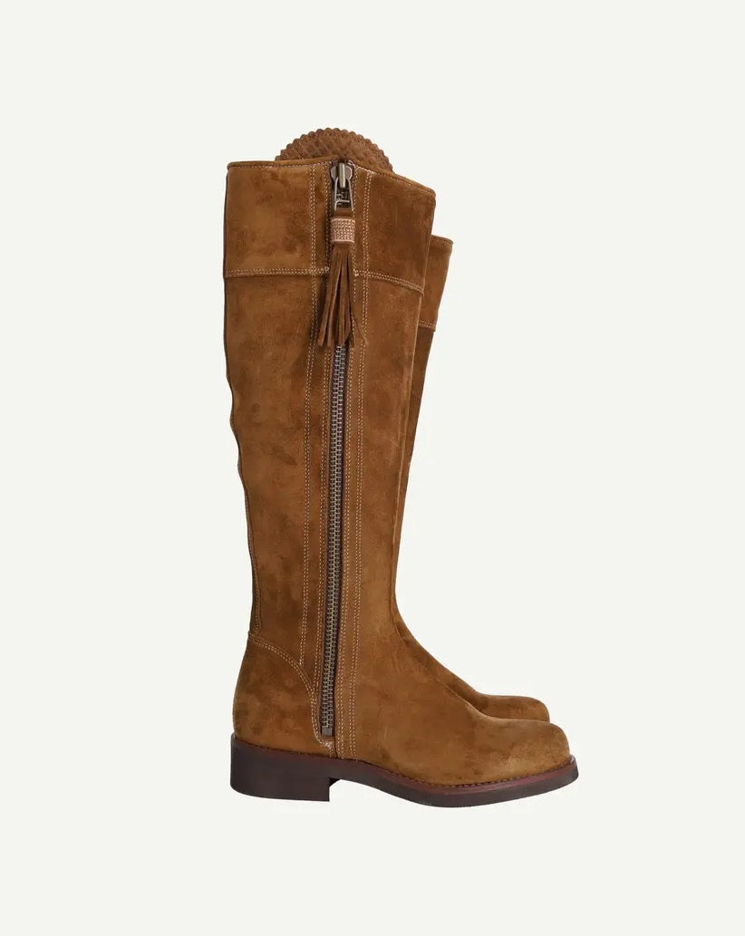 Penelope Chilvers Women's Artisan Long Tassel Suede Boots - Peat - UK 6