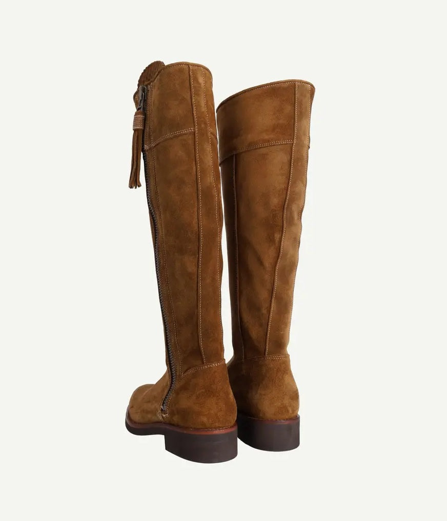 Penelope Chilvers Women's Artisan Long Tassel Suede Boots - Peat - UK 6