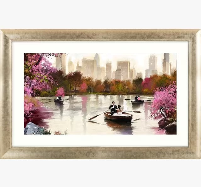 John Lewis Richard Macneil 'New York Haze' Framed Print 112 x 72cm - Pink