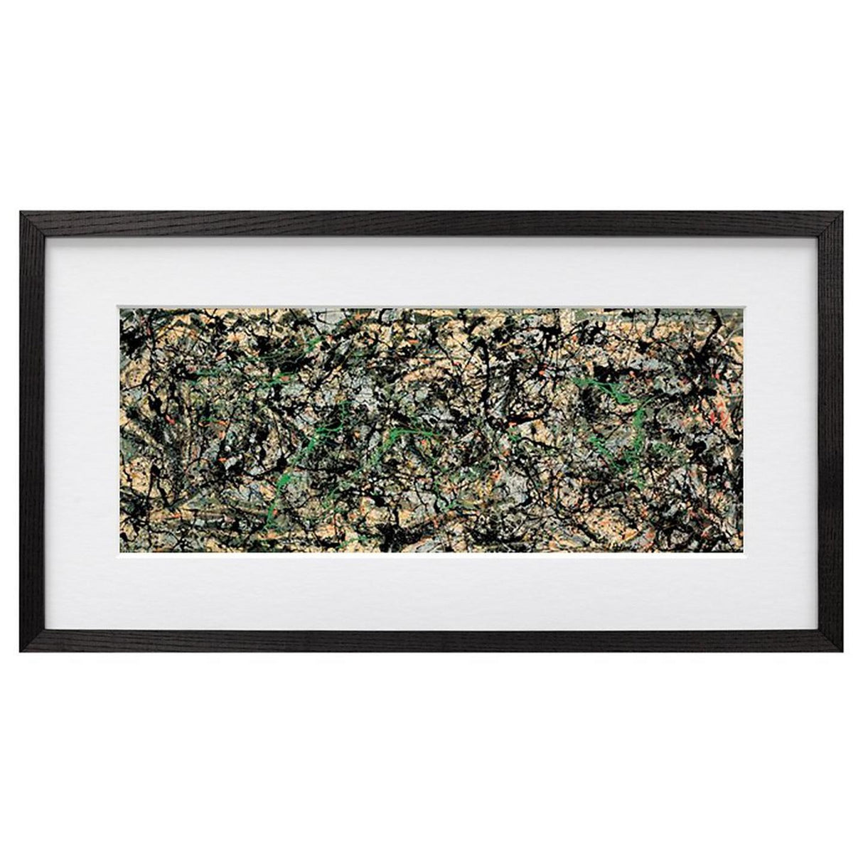 John Lewis Jackson Pollock 'Lucifer' Museum Art Framed Print - 54 x 112cm