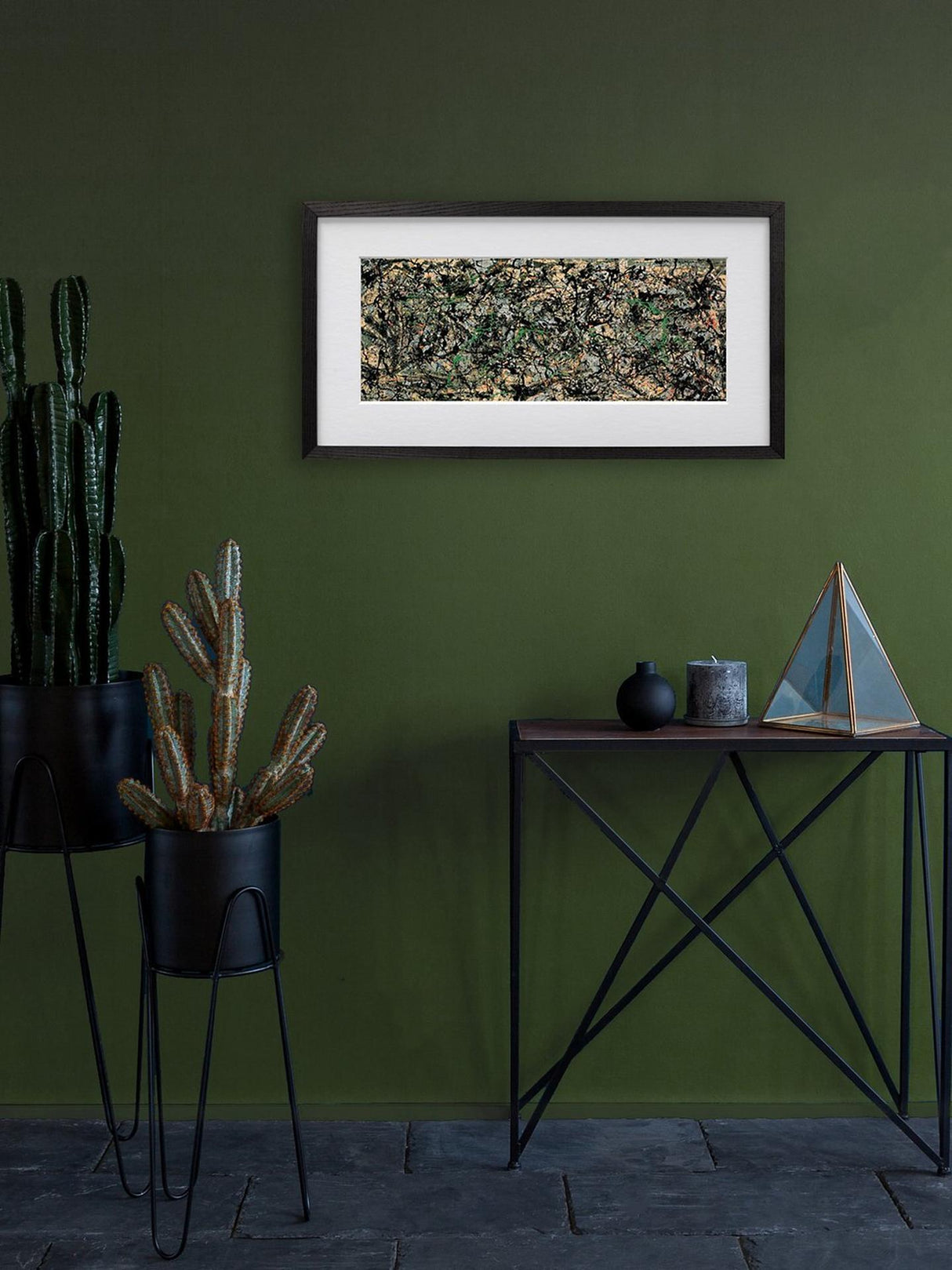 John Lewis Jackson Pollock 'Lucifer' Museum Art Framed Print - 54 x 112cm