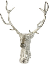 Culinary Concepts Wall Mounted Stag Head H60 x W48 x D25cm - Silver