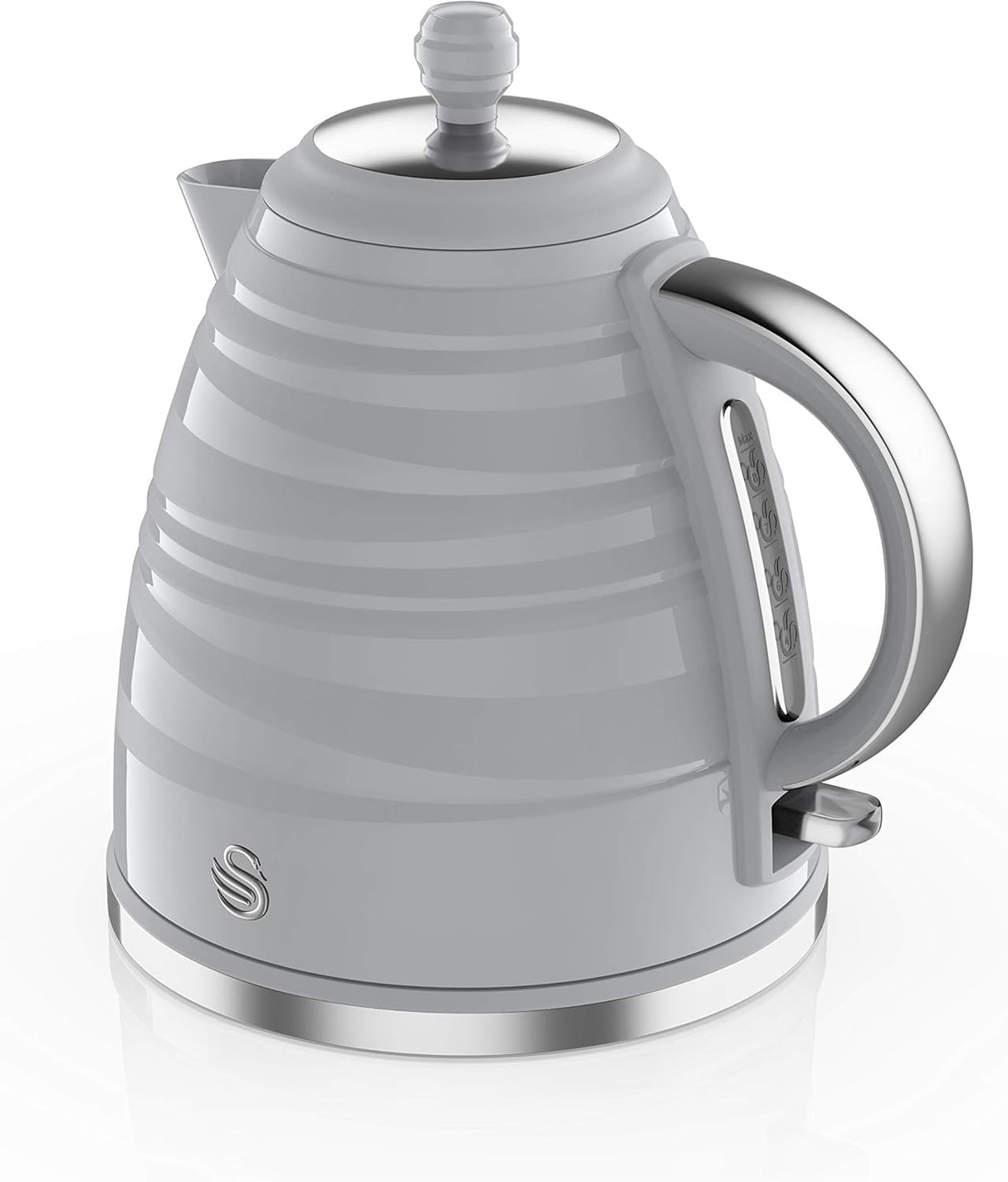 Swan Symphony 1.7L Rapid Boil Cordless Jug Kettle 3000W - Matt & Gloss Grey