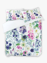 Bluebellgray Foxglove Floral 300TC Cotton King Size Duvet Cover Set - Multi