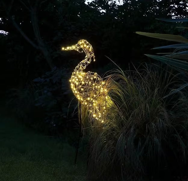 NOMA Wicker Heron Outdoor Garden Patio Decorative LED Light - Warm White