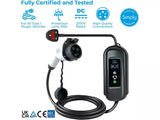 Simply EV Adjustable 3.1kW 8/10/13amp 5M 3Pin to Type 1 Fast Charging Cable - Kazoop 