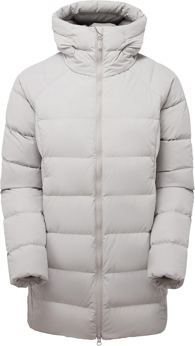 Montane Women's Tundra Hooded Down Insulated Jacket - Oyster - Size 10