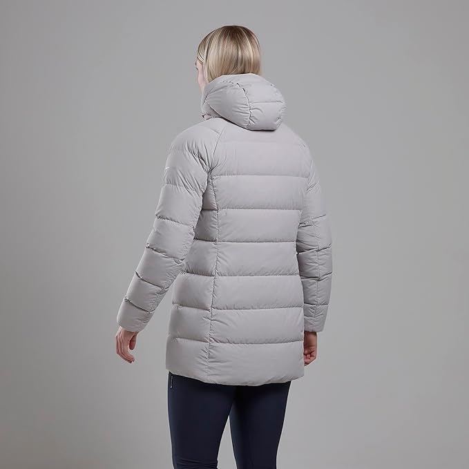 Montane Women's Tundra Hooded Down Insulated Jacket - Oyster - Size 10