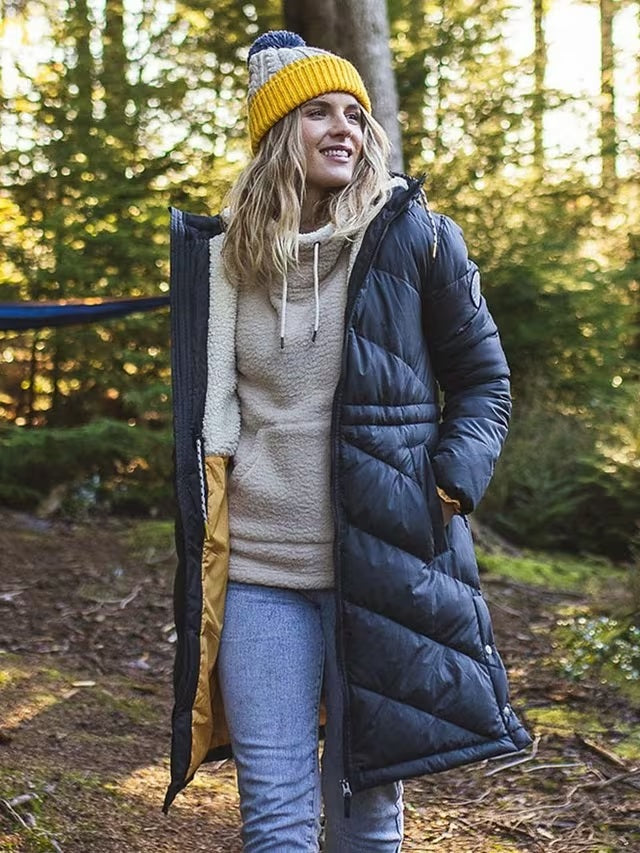 Passenger Women's Kinsey Water Repellent Quilted Coat - Black - Size M