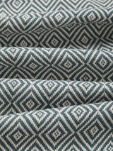 John Lewis Mara Diamond Lined Pencil Pleat Curtains W228 x Drop 182cm - Blue