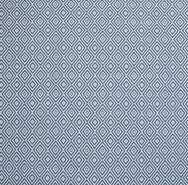 John Lewis Mara Diamond Lined Pencil Pleat Curtains W228 x Drop 182cm - Blue