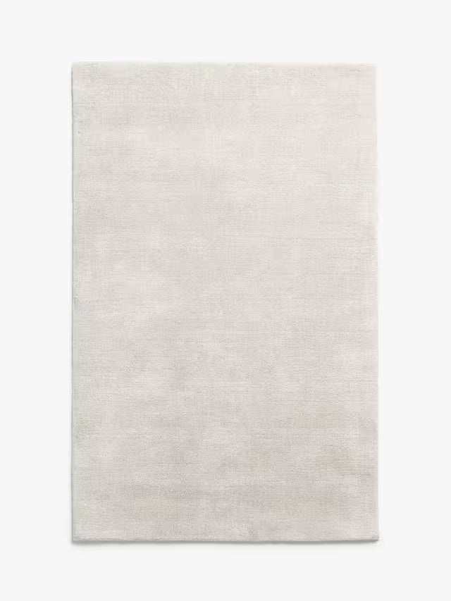 John Lewis Wellington Plain Rectangular Wool Rug L300 x W200cm - Natural