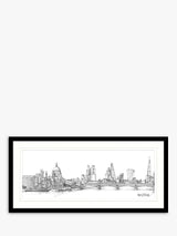 Catherine Stephenson London II Framed Print & Mount 49.5 x 104.5cm