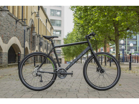 Carrera Subway 2 9-Speed 27.5'' Wheels XL Frame Mens Hybrid Bike - Black