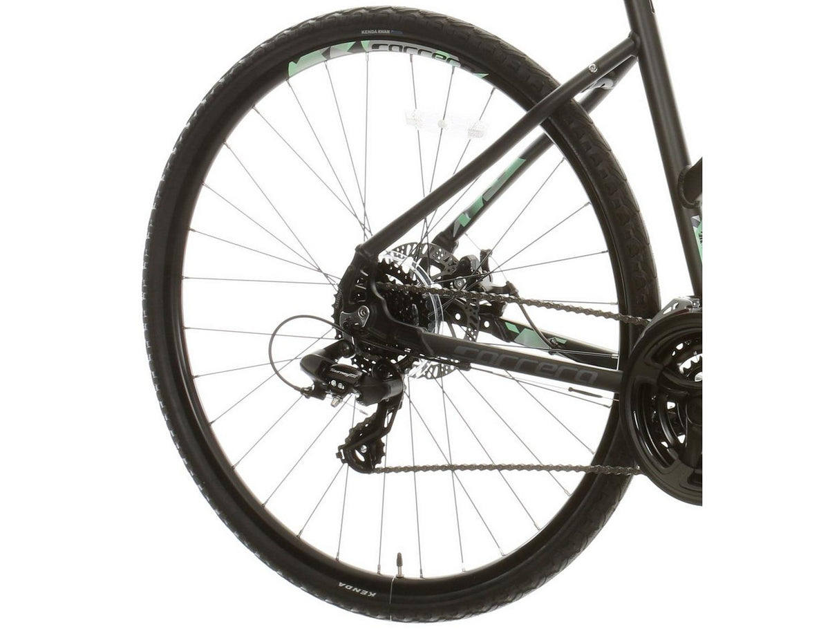 Carrera Crossfire 2 Womens 24 Gears Alloy Hybrid Bike - Black Small Frame