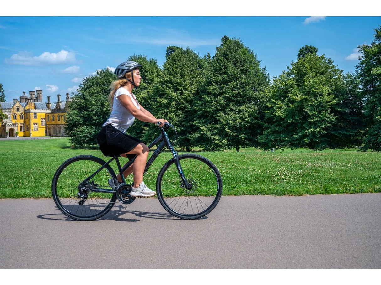 Carrera Crossfire 2 Womens 24 Gears Alloy Hybrid Bike - Black Small Frame