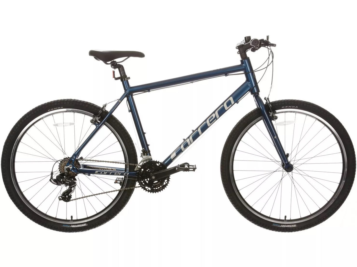 Carrera Axle Mens 21-Speed 27.5" Wheel Hybrid Bike - Large 20'' Frame - Blue