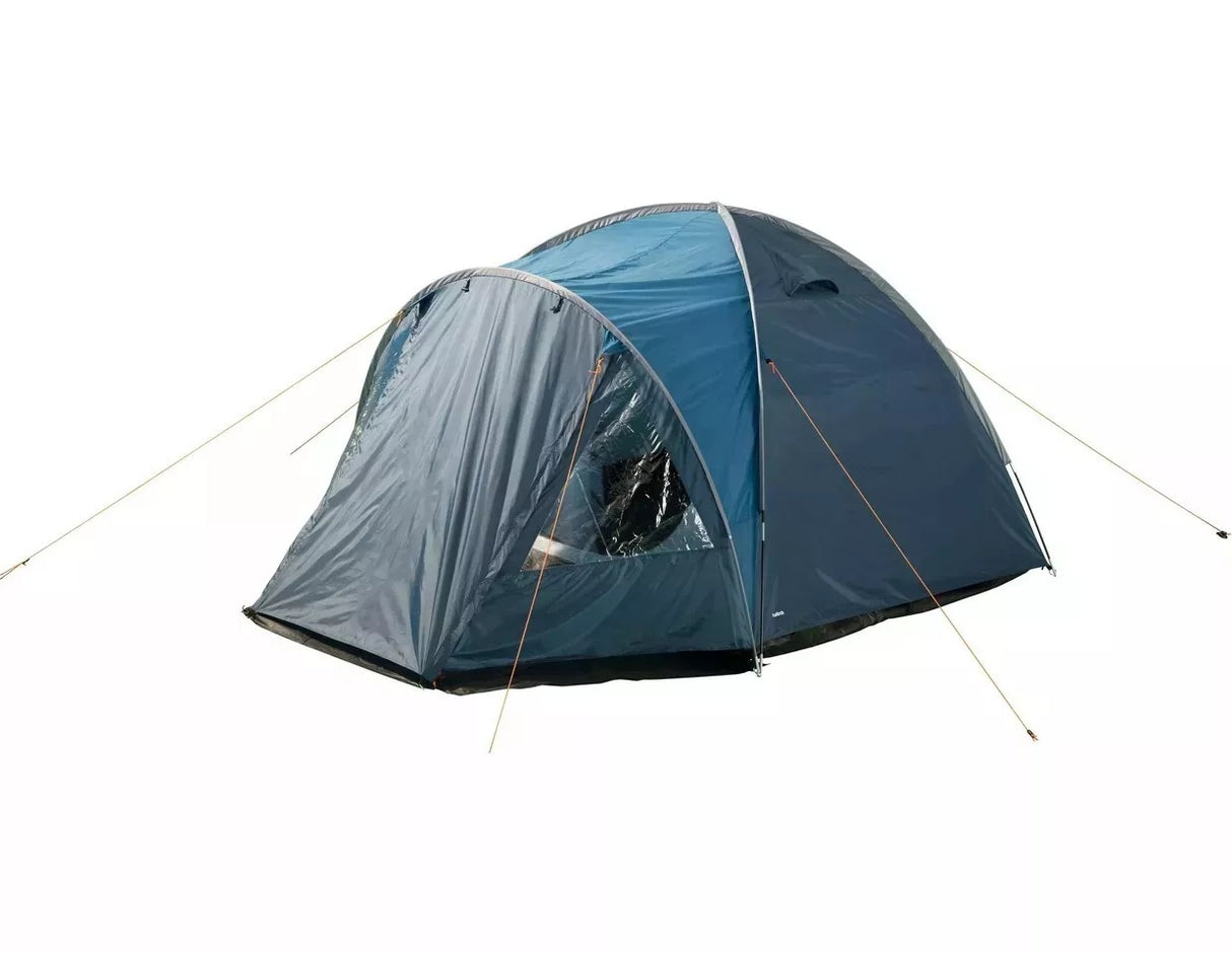 Halfords Outdoor Camping Hiking 4 Person UV Resistant Double Skin Dome Tent - Kazoop 
