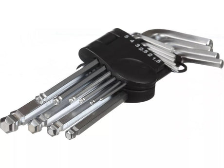 Halfords Advanced Hand Tools 10 Piece Ball End Hex Key Set - Silver - Kazoop 