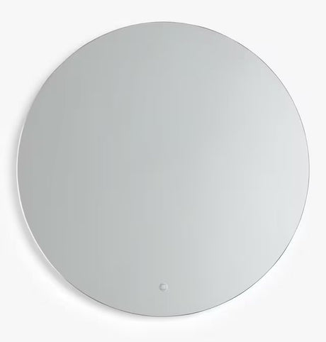 John Lewis Halo Wall Mounted Illuminated 80cm Large Round Bathroom Mirror