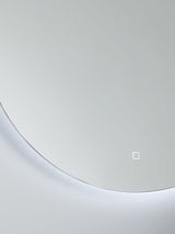 John Lewis Halo Wall Mounted Illuminated 80cm Large Round Bathroom Mirror