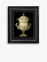 Brookpace Lascelles Garden Antiquities IV Framed Print & Mount 60x50cm Black