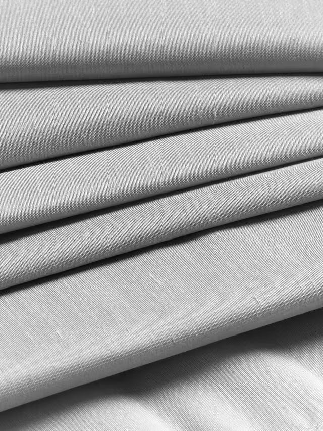 John Lewis Premium Pair Blackout Lined Eyelet Curtains 228 x 137cm - Silver - Kazoop 