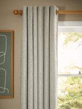John Lewis Chenille Blackout/Thermal Lined Eyelet Curtains 228x228cm - Flint