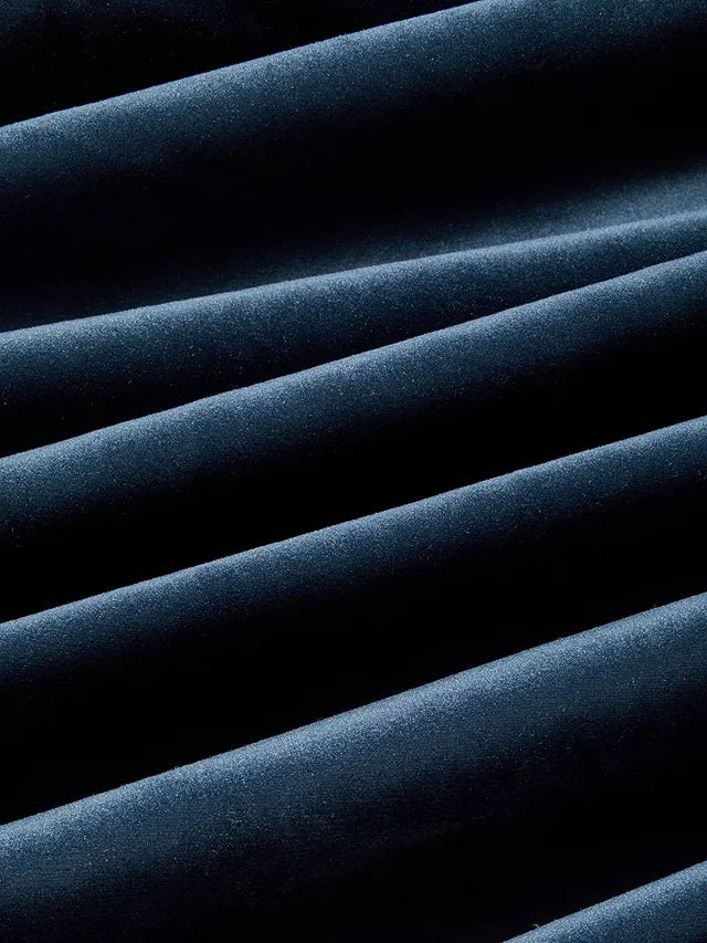 John Lewis Velvet Polyester Pair Lined Eyelet Curtains 228 x 228cm - Navy - Kazoop 