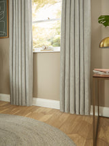 John Lewis Chenille Pair Blackout/Thermal Lined Eyelet Curtains W228 x 182cm