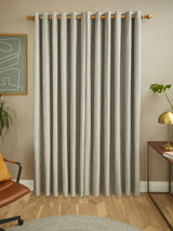John Lewis Chenille Pair Blackout/Thermal Lined Eyelet Curtains W228 x 182cm