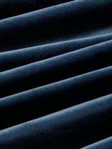 John Lewis Polyester Velvet Pair Lined Eyelet Curtains W228 x D137cm - Navy