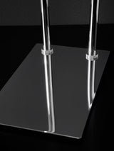 John Lewis Lux 2 Tier Small Bathroom Towel Stand H76cm - Stainless Steel