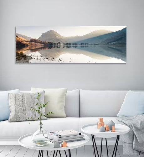 John Lewis James Bell Buttermere View Landscape Stretched Canvas 40 x 120cm