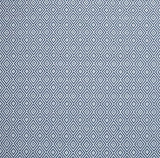 John Lewis Diamond Lined Pencil Pleat Curtains W228 x D274cm - Indian Blue