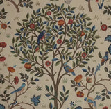 Morris & Co. Kelmscott Tree Pair Lined Pencil Pleat Curtains W167xDrop 274cm - Kazoop 