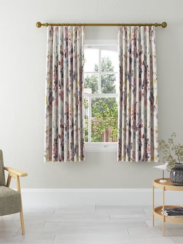 John Lewis Abelia Blackout/Thermal Pencil Pleat Curtains 167 x 137cm - Multi