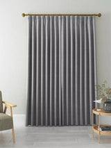 John Lewis Blackout/Thermal Lined Pencil Pleat Curtains 228 x 274cm - Grey - Kazoop 