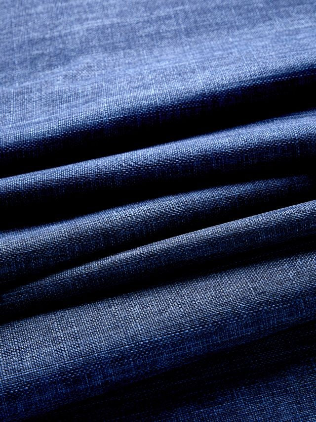 John Lewis Textured Blackout/Thermal Pencil Pleat Curtains 228x274cm - Navy