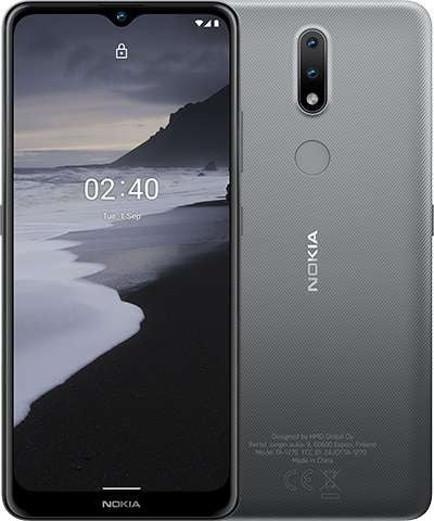 Nokia 2.4 6.5'' 4G Smartphone 2GB RAM 32GB Unlocked Dual-Sim - Charcoal