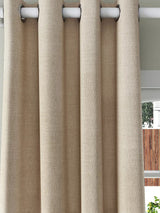John Lewis Textured Weave Pair Lined Eyelet Curtains 167 X 274 cm - Natural - Kazoop 