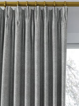 John Lewis Herringbone Weave Lined Pencil Pleat Curtains W167 x D137cm Slate