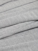 John Lewis Herringbone Weave Lined Pencil Pleat Curtains W167 x D137cm Slate