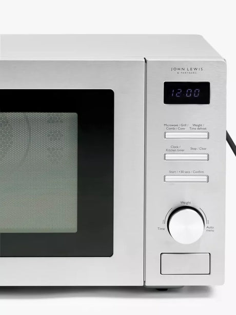 John Lewis JLCMWO011 32L Combination Microwave Oven 1000W - Silver - Kazoop 