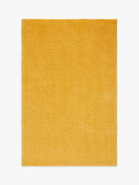 John Lewis ANYDAY Plain Easy Care Rectangular Rug L230 x W160cm - Mustard