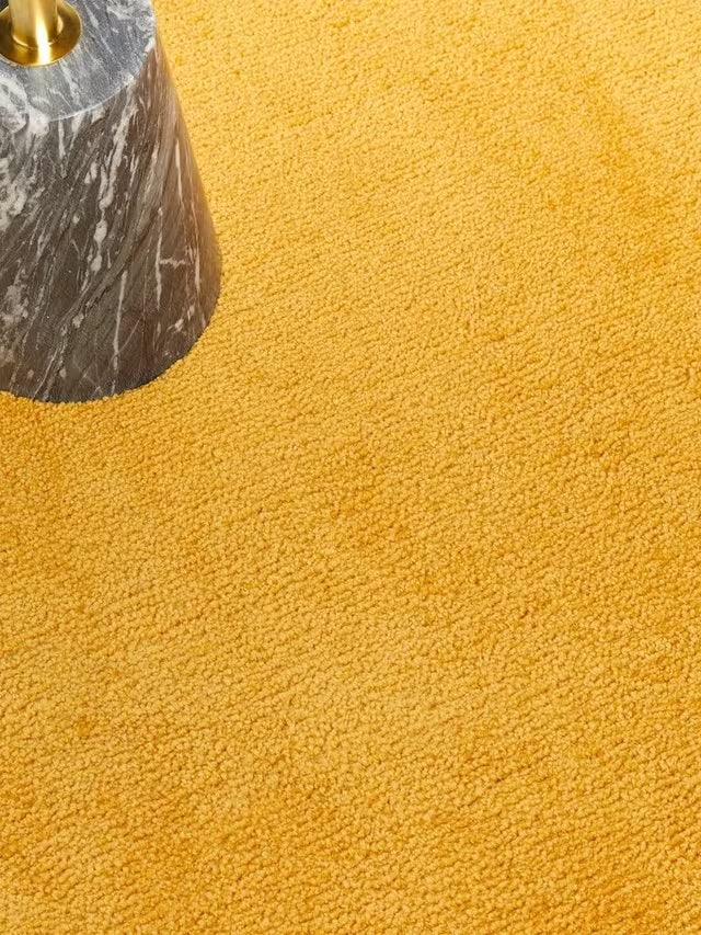John Lewis ANYDAY Plain Easy Care Rectangular Rug L230 x W160cm - Mustard