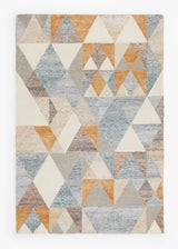 John Lewis Rectangular Geometric Prism Rug L300 x W200cm - Natural/Multi